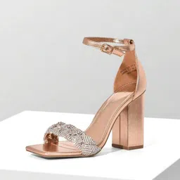 PURPLEHUNT Women Embellished Block Heeled Sandals-image-89