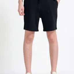 Espanshe Men Black Asheran Plain Cotton Shorts-picture-20