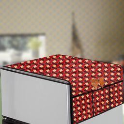 The Furnishing Tree Brown Printed Refrigerator Cover-image-79