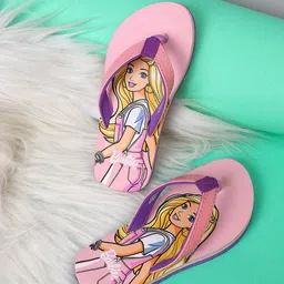 Kids Ville Girls Barbie Printed Flip-Flop-38