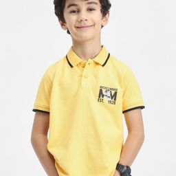 BONKIDS Boys Graphic Printed Polo Collar Cotton T-shirt-picture-13