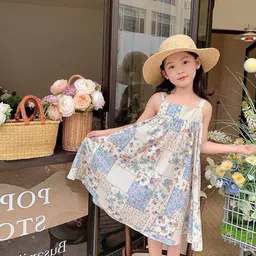 LULU & SKY Floral Print A-Line Midi Dress-43