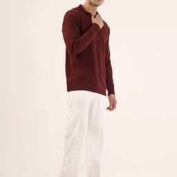 Kveto style redefined Men Ribbed Pullover-image-94