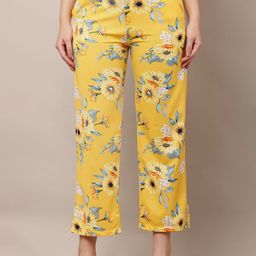 Mast & Harbour Women Floral Printed Loose Fit Trousers-image-61