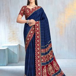 Reboot Fashions Floral Printed Saree With Unstitched Blouse Piece-image-75