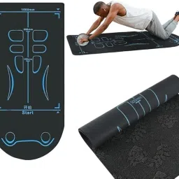 Premium Anti-Slip Yoga Mat with Alignment Guide Black 60 mm Yoga Mat-image-3