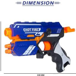 tern Combo Set of 2 Blaze Storm Foam Blaster Gun Toy, Safe and Long Range Shooting Gun, (10 Foam Bullets and 10 Suction Dart Bullets) Guns & Darts image 3