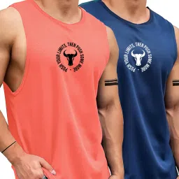 Pack of 2 Gym Vest Men Vest-image-66