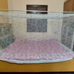 Cotton Adults Washable Best Quilty Mosquito Net Square Plain 4x6 Foldable Flexible for Double Bed Mosquito Net-image-3