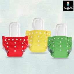 Baby Reusable Cloth Diaper Nappies With Multi Layered Microfiber Insert Pad-30