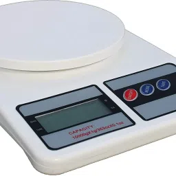 SONALEX electronic weight machine 10 kg for shop LCD Display (White) Weighing Scale image 4