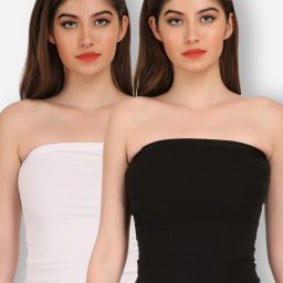 Women Black, White Camisole-image-1