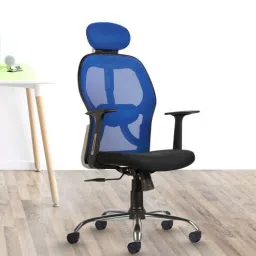 cellbell Tauras Lite Breathable MeshHigh Back Ergonomic Chair in Blue Colour-picture-26