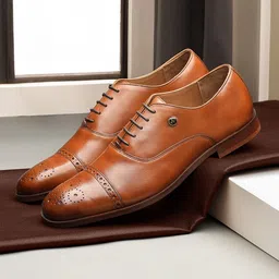Arrow Men Vertex Perforated Leather Formal Oxfords-picture-3