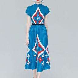 JC Collection Printed Top & Skirt Co-Ords Set-image-98
