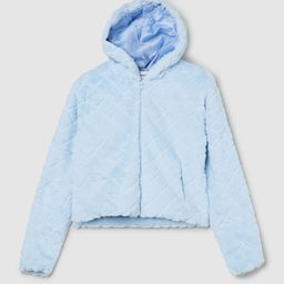 max Girls Hooded Solid Cotton Casual Parka Jacket-image-83