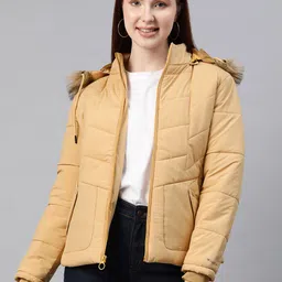 Foreign Culture By Fort Collins Padded Jacket with Detachable Hood-image-7
