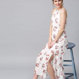 SASSAFRAS White Floral Print Maxi Dress-picture-30
