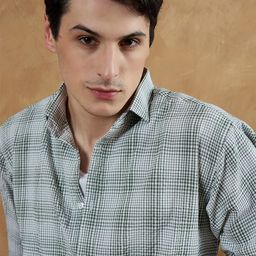Oversized Checks Casual Shirt-image-40