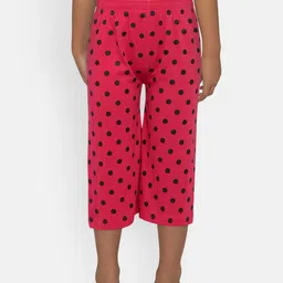 SINI MINI Girls Red & Black Printed Regular Fit Capris-image-68