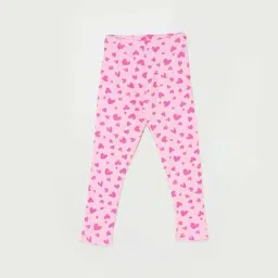 Fame Forever by Lifestyle Kids Pink Cotton Printed Leggings-picture-32