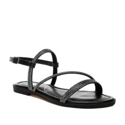 London Rag Women's Black Ankle Strap Sandals-97