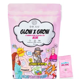 Dr. Su Set of 2 Glow x Grow Acne & Original Blend Supplements - 30 sachets each image 2