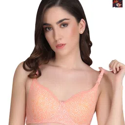 Liigne Women Pack of 2 Cut and Sew Floral Full Coverage Lightly Padded Bra-23