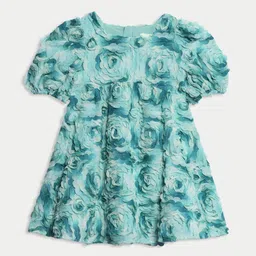 Marks & Spencer Tropical Print Puff Sleeve A-Line Dress-picture-21