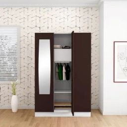 Godrej Interio Slimline 3-Door Steel Almirah, Russet (1-Year Warranty, 1 Locker, 2 Drawers)-image-74