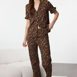 Trendyol Women Printed Cotton Night suit-picture-23