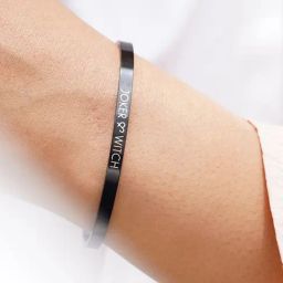 Joker & Witch All Black Black Band Flexible fit Bracelet-image-64