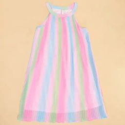 Pantaloons Junior Multicolor Striped Frock-image-40
