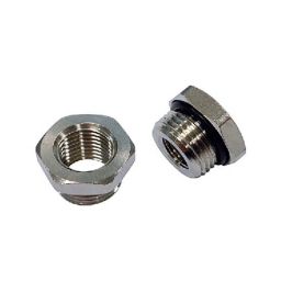 RS PRO Brass Pipe Fitting Straight Reducer 3/4 inch x 1/2 inch Male x Female Model No 1761025-26