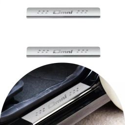 Automoto Stainless Steel Silver Non-led Footstep Door Sill Plate for Maruti Suzuki Omni All Model (Set of 2)-image-65