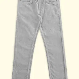 Pantaloons Junior Grey Cotton Regular Fit Trousers-picture-25