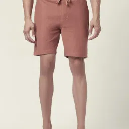 7 Alt By Pantaloons Chestnut Cotton Slim Fit Shorts-image-71