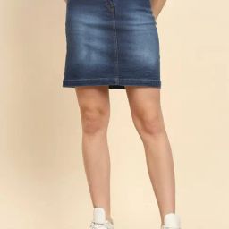 Trend Arrest Blue Mini Denim Skirt-image-29