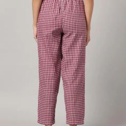 Kryptic Maroon & Grey Melange Cotton Relaxed Fit Printed Lounge Pants - Pack of 2-picture-44