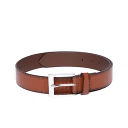 THe VerTicaL Men Textured Leather Formal Belt-image-42