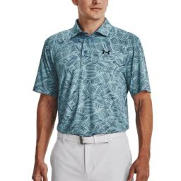 Under Armour Blue Regular Fit Printed Sports Polo-image-64