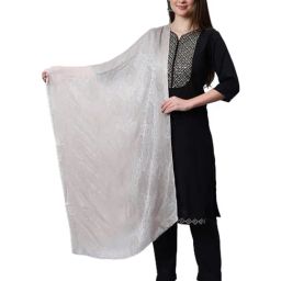 Aditi Wasan Beige Paisley Jacquard Stole-image-89