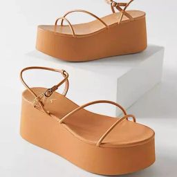 Shoetopia Women's Tan Ankle Strap Sandals-picture-40