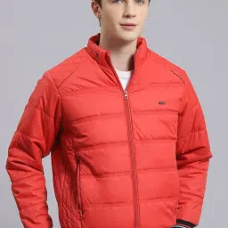 Monte Carlo Red Regular Fit Quilted Jacket-9