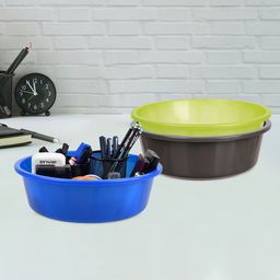 Kuber Industries Grey 3 Pieces Multipurpose Storage Organizer 6L-89