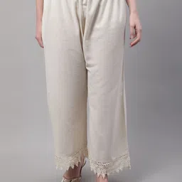 Valles365 by S.C. Women Flared Lace Plus Palazzos-image-25
