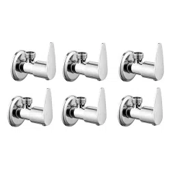 CLINTON Vignet Brass Angle Valve with Wall Flange for Bathroom (Pack of 6)-image-31