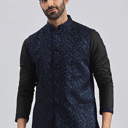 VASTRAMAY Mandarin Collar Nehru Jacket-picture-22