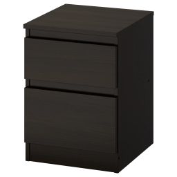 ikea kullen Chest of 2 drawers, black-brown, 35x49 cm-picture-20