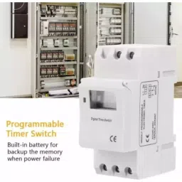 generic Real Instruments THC15A Digital Timer Switch DIN Rail Mounted Type image 2
